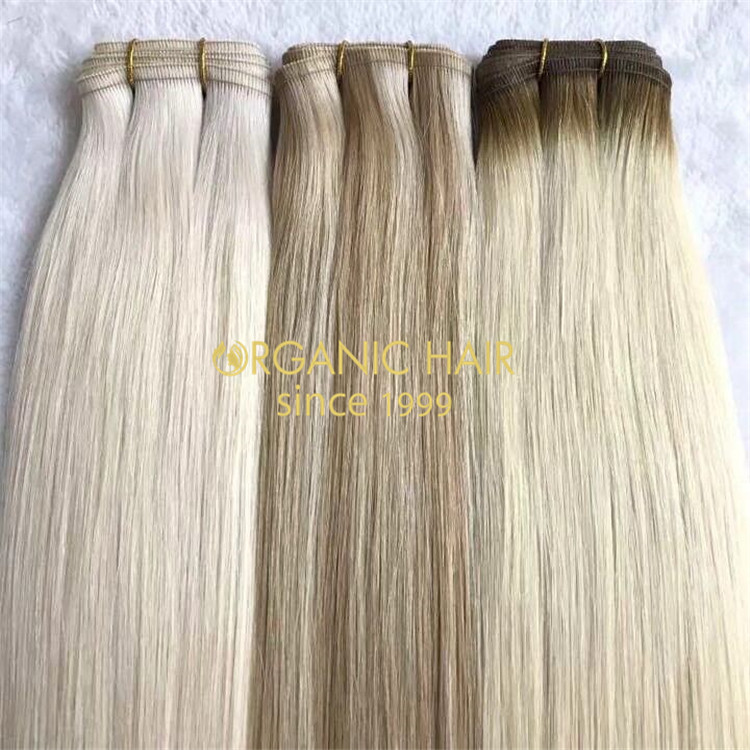 New hair-Hybrid hair weft or flat weft hair with top quality A108